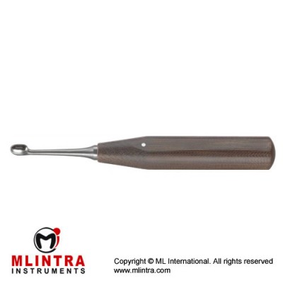 FiberGrip™ Volkmann Bone Curette Oval - Fig. 1 Stainless Steel, 18.5 cm - 7 1/4"
